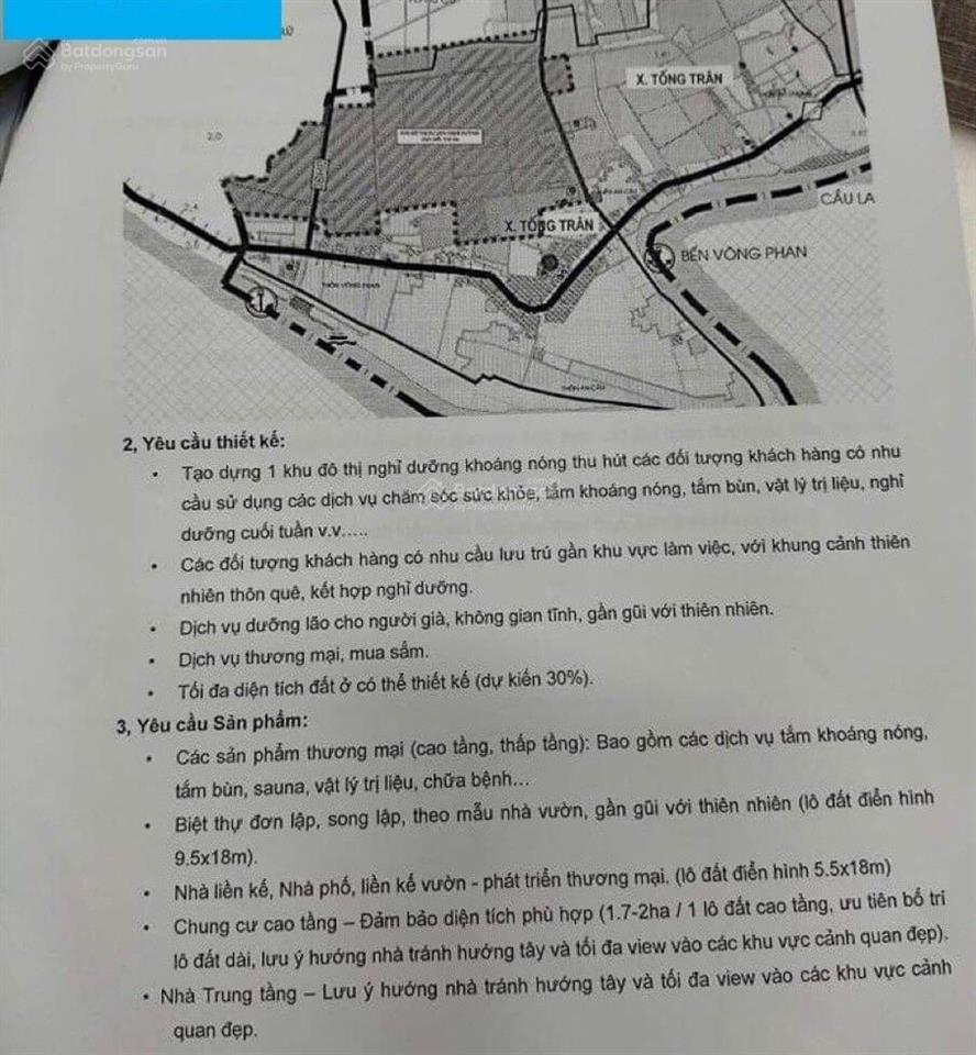 Cần bán lô biệt thự mặt tiền 10m tại đấu giá tống trân, phù cừ nơi có nguồn khoáng nóng