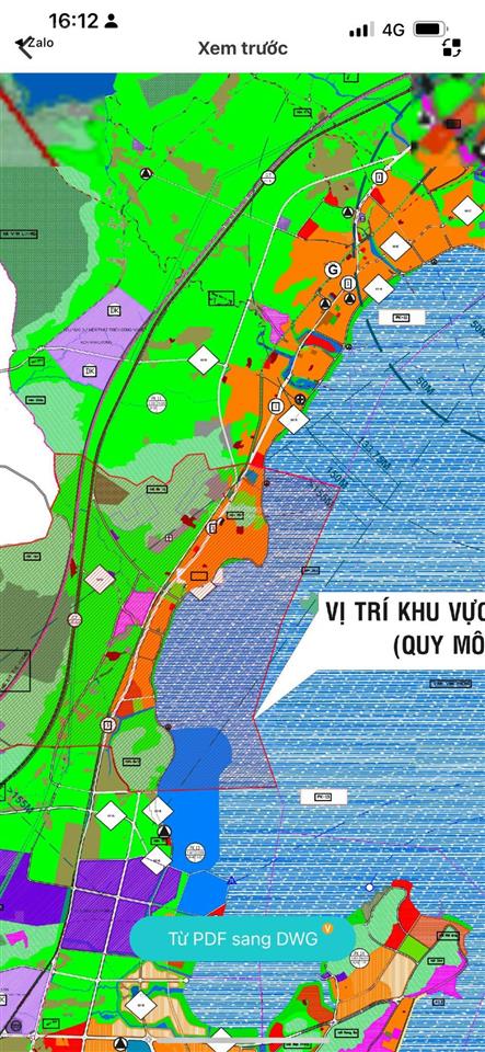 Đất quy hoạch thổ cư mặt đường ven biển vạn lương  ninh hoà bắc vân phong chỉ 3,9 triệu/m2