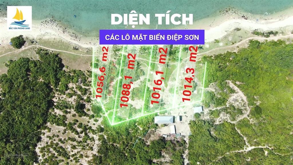 Duy nhất mặt biển du lịch điệp sơn nha trang giá đầu tư chỉ 3 triệu/m2  dt 4.175,1m2