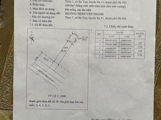 Cần bán mảnh đất giá tốt ba trại, ba vì, đất đầu tư cực đẹp, ưu tiên cho khách vào sớm