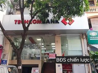 Mặt tiền 9m  techcombank đang thuê  sổ vuông  hè rộng. dt 108m2 x6t  giá 48.9 tỷ