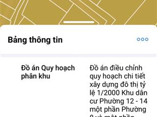 Nhà 1/ quang trung f14 gv. 64m2 đất công nhận đủ. trệt lầu nhà nát tiện sữa hẻm xe hơi