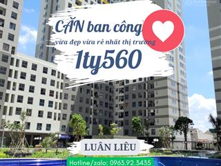 Tin xác thực! căn hộ bcons garden có ban công 1,57 tỷ 2pn2wc, thiết kế cực đẹp, bao trọn thuế phí