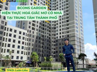 Hàng đẹp! căn hộ bcons garden 2pn 2wc view mát + đẹp, 1,44 tỷ, ngân hàng 80%