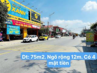 Bán đất mỹ đức  an lão  hải phòng ngõ 12m 4 mặt tiền