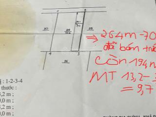 Cô ruột gửi bán nhà 2tầng diện tích 194m mặt tiền 9.7m vuông a4 tại ngõ 268 ngọc thụy  ngõ ô tô.