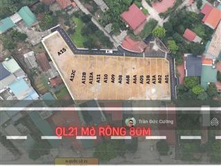 Chính chủ cần bán lô đất mặt đường quốc lộ 21 kinh doanh sầm uất, sổ đỏ sang tên ngay