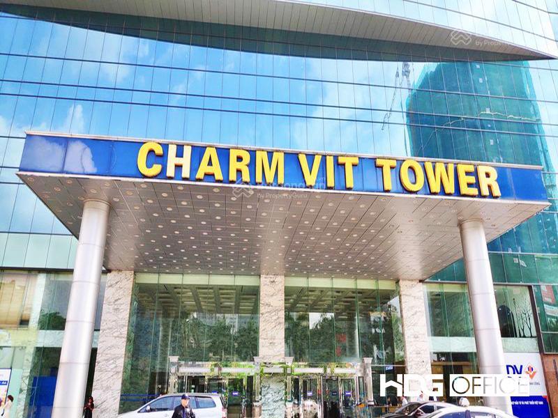 Bql cho thuê văn phòng charmvit tower  trần duy hưng. dt 280m2 cắt lẻ từ 100m2 vào luôn