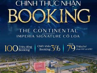 Chính thức nhận booking dự án imperia signature ( cao tầng mik  vinhomes cổ loa), giá chỉ 7xtr/m2