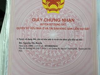 Bán đất đấu giá quảng bị chương mỹ dt 84m2 mt 5m gần tỉnh lộ 419