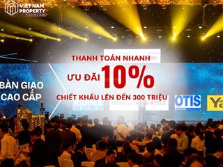 Căn góc lớn nhất tt avio. ưu đãi 10%, vòng quay may mắn 50 triệu tổng chiết khấu lên đến 300 triệu