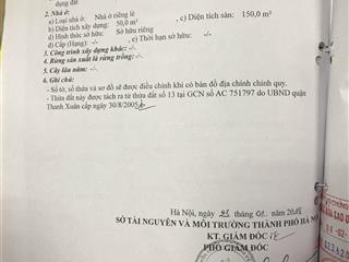 Cần bán gấp đất tặng nhà cấp 4 tại trung tâm quận thanh xuân