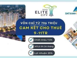 Tecco elite city thái nguyên chỉ với 800tr cam kết cho thuê 8  10 triệu/tháng 0388 985 ***