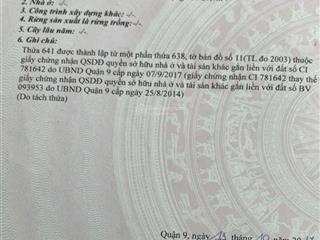 Chính chủ gửi bán nhanh nhà 2 tầng mặt tiền đường lã xuân oai q9. tp thủ đức.