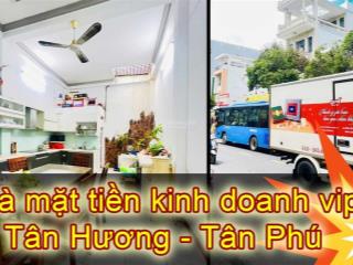 Bán mặt tiền kinh doanh 4 tầng ngay chợ tân hương, ngang 4 dài 22m cực chuẩn.