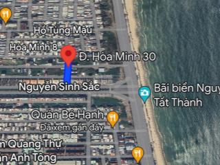 Bán lô góc 2 mặt tiền đường hoà minh 5, thông nguyễn sinh sắt, sát biển nguyễn tất thành