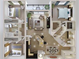 Bán nhanh căn hộ 3 phòng ngủ, 5,5 tỷ giá rẻ nhất thị trường bất động sản, phố trần duy hưng