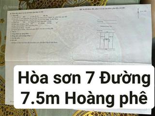 Tái định cư hòa sơn 7 giá rẻ trục chính kính doanh