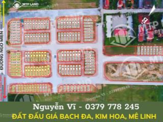 Bán đất, đấu giá, bạch đa, kim hoa, mê linh, cập nhật giá bạch đa giá 36tr45tr, dt 80130m2