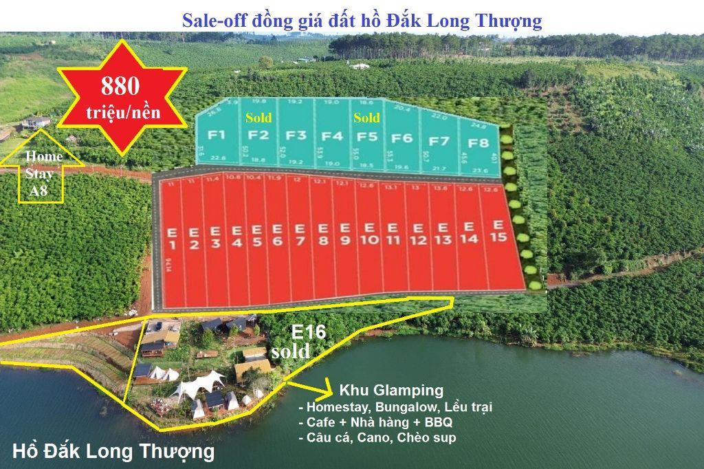 739 triệu/1010m2 nền đất hồ đắk long thượng, view hồ, view đồi, có glamping, homestay du lịch