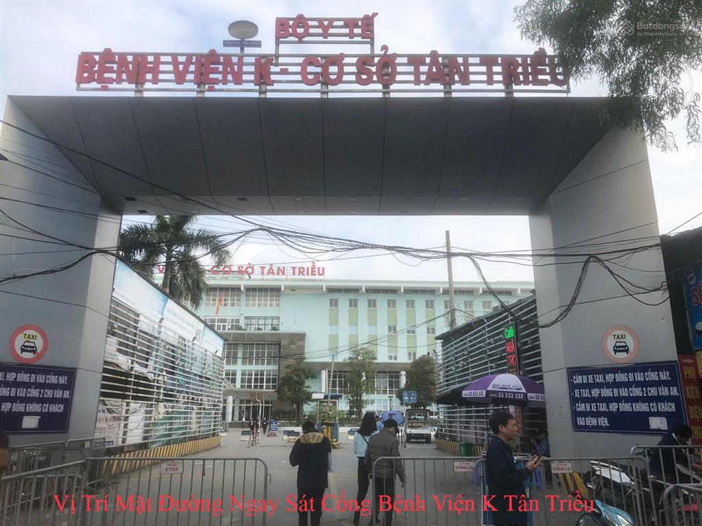 Cho thuê mặt phố số 8 cầu bươu 162m2, mt 5m giá 25 triệu (sát cổng bệnh viện k)