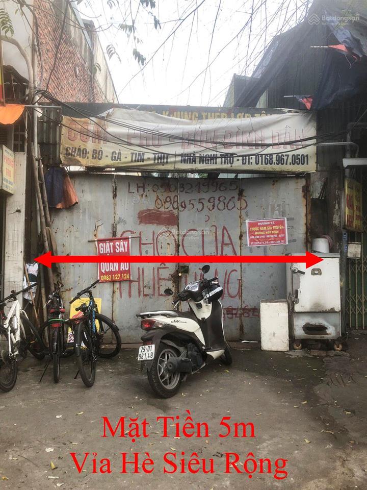 Cho thuê mặt phố số 8 cầu bươu 162m2, mt 5m giá 25 triệu (sát cổng bệnh viện k)