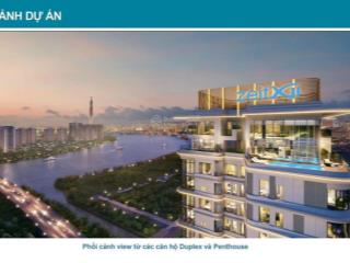 Bán căn hộ 135m2 3pn (t2) thủ thiêm zeit river view hồ trung tâm lầu cao giá tốt, hướng đông nam