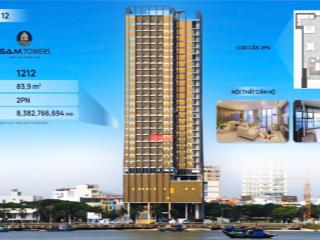 Căn 2 phòng ngủ sam tower 1212 số đẹp ngày tháng sinh, trực diện sông hàn tầm view cực đỉnh