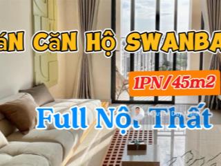 Bán lỗ căn hộ chung cư swanbay 1pn full nội thất cho thuê tốt chỉ 1,6x tỷ