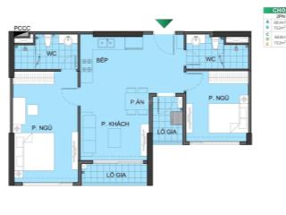 Nhượng lại căn hộ 2pn trục 11 tòa tc1. diện tích sử dụng 63,4m2. thanh toán tiến độ, nhận nhà 2025.