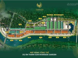 Sốc cắt lỗ 1,32 tỷ lô đất 114m2 lk3 riverside thanh sơn, phố vàng phú thọ