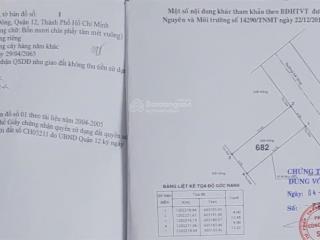 Cần bán lô đất mặt tiền đường thạnh lộc 15, quận 12, gần bờ sông sài gòn