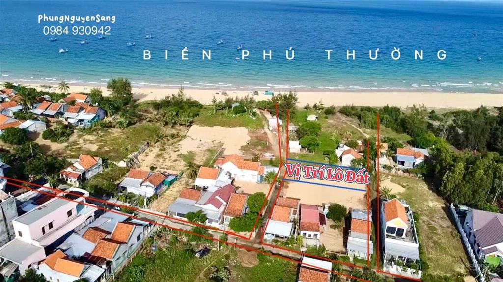 Đất tại biển phú thường, an hoà hải, tuy an, phú yên
