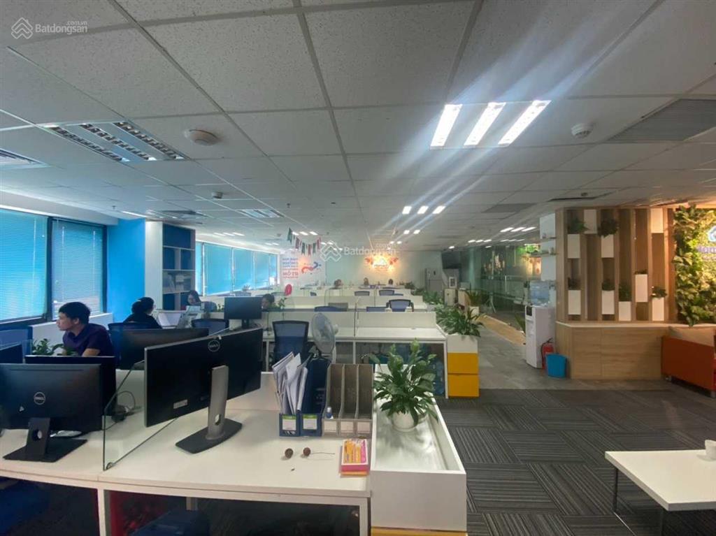 Bql tòa nhà hoàng ngân plaza 125 hoàng ngân cho thuê văn phòng 200m2 có cắt, đã ngăn chia sẵn phòng