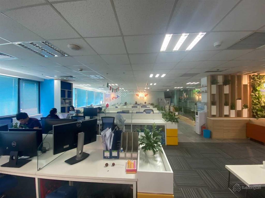 Bql tòa nhà hoàng ngân plaza 125 hoàng ngân cho thuê văn phòng 200m2 có cắt, đã ngăn chia sẵn phòng