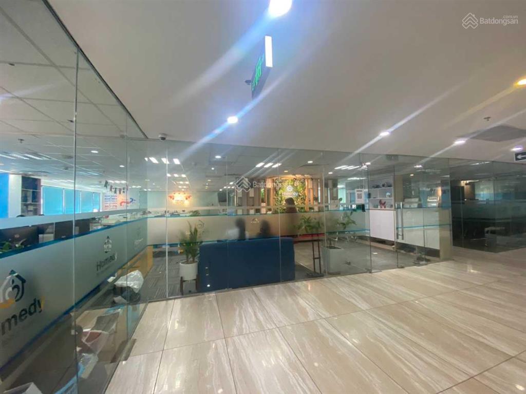 Bql tòa nhà hoàng ngân plaza 125 hoàng ngân cho thuê văn phòng 200m2 có cắt, đã ngăn chia sẵn phòng
