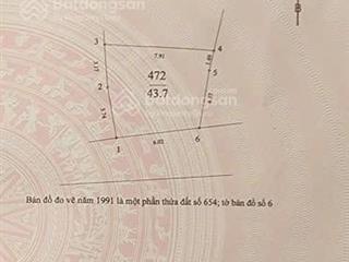 Bán đất thổ cư chính chủ, 43,7m2