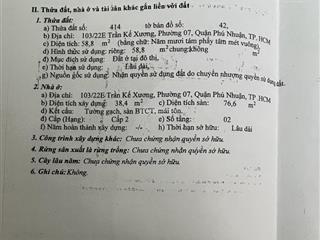 Bán nhà hẻm 125 nguyễn công hoan, phường 7, phú nhuận (chính chủ)