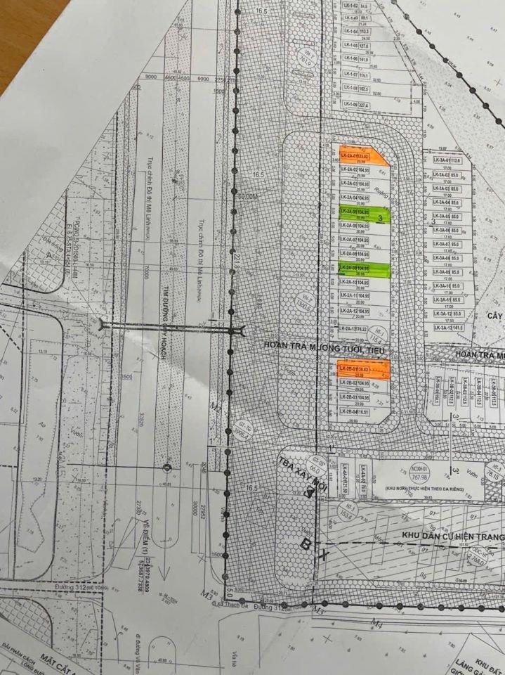 Chính bán 2 lô góc siêu đẹp mặt đường trục chính đô thị Mê Linh rộng 100m, hè mỗi bên rộng 15m. đấu giá Tam Đồng