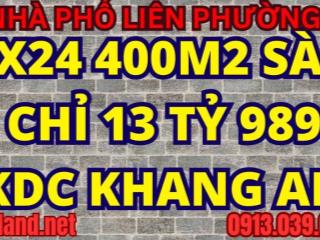 Nhà phố KDC Khang An Quận 9 (Sổ hồng cầm tay) 6x24 400m2 SD 5PN Còn 13tỷ989 Sát The Global City