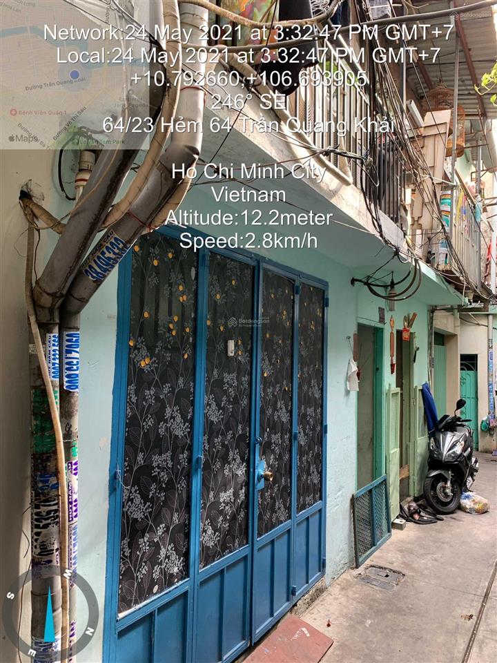 Bán nhà 1/ đường trần quang khải, hđt 20 triệu/tháng