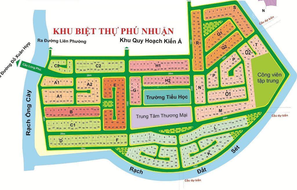 Bán nhanh đất nền kdc phú nhuận, p phước long b, giá bán từ 55tr/m2