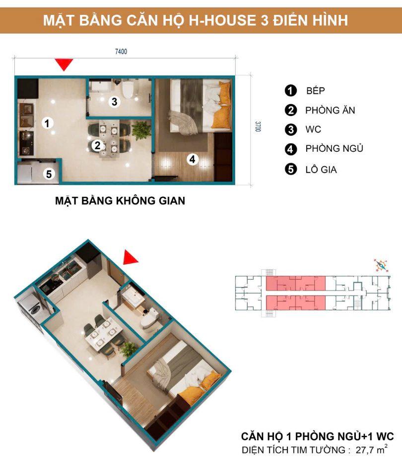 CĐT mở bán 20 căn hộ An Phú Đông - Quận 12 -  Căn hộ H'House 3  giá rẻ chỉ 1 tỷ 3/căn tặng bộ nội thất 90tr CK đến 9%