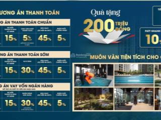 Quỹ căn trực tiếp cđt capital land! căn 3pn(101m2)  quà tặng 200 triệu, ck 10%