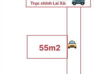 Bán gấp 55m2 đất phân lô ôtô, mặt tiền 5m tại lai xá hoài đức hà nội chỉ 6.87 tỷ.