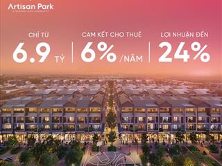 Thanh lý shophouse 2 mặt tiền artisan park cam kết thuê lên đến 4 năm lợi nhuận 24% giá gốc cđt