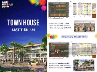 Bán shophouse tại sun urban city giá 6,2 tỷ kèm chiết khấu lên đến 19%