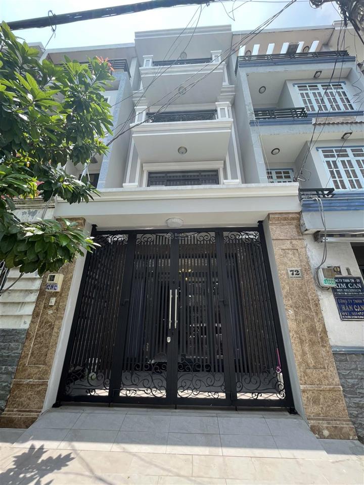 Nhà mới 95% đường 23 kdc bình phú 4,5x20m, 4 lầu