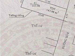 Nhà nát  143m2  ngang hơn 6m  mặt tiền đường số phường tân quy quận 7, sổ hồng, chỉ 100 triệu/m