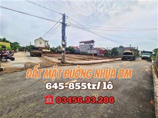 Bán 4 lô mặt đường nhựa 8m đại điền  tân viên giá 645 tr 0345 693 ***